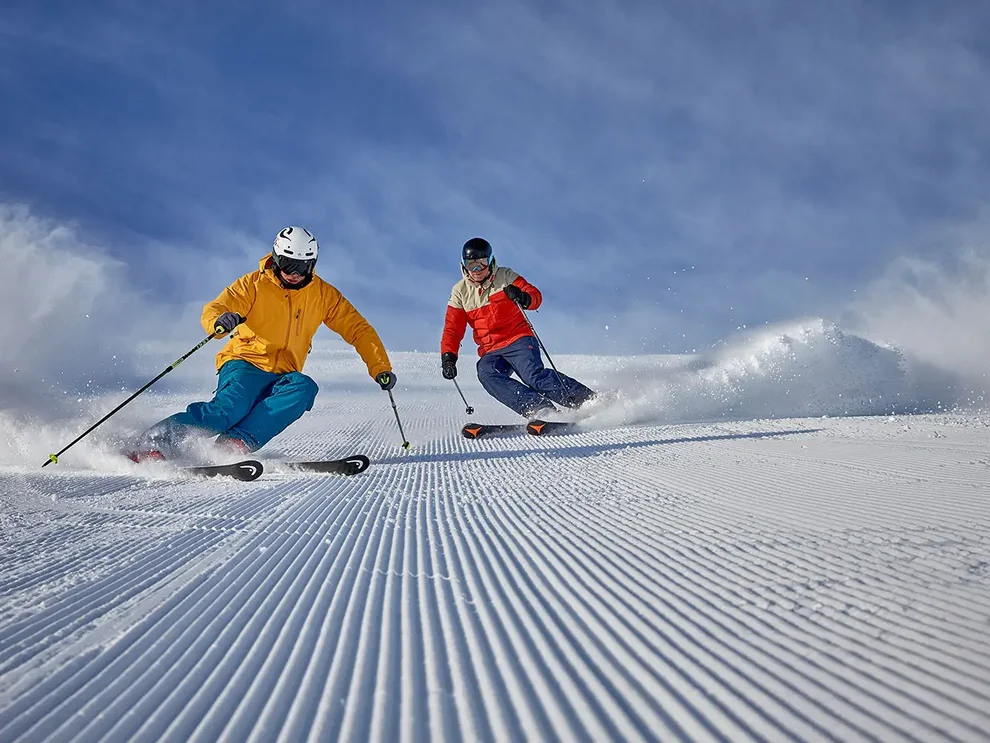Skiing in the Silvretta Arena